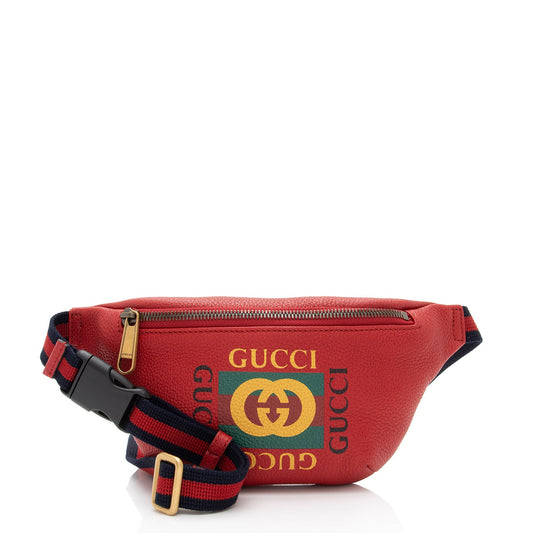 Gucci Leather Logo Belt Bag (SHF-YVpNxZ)