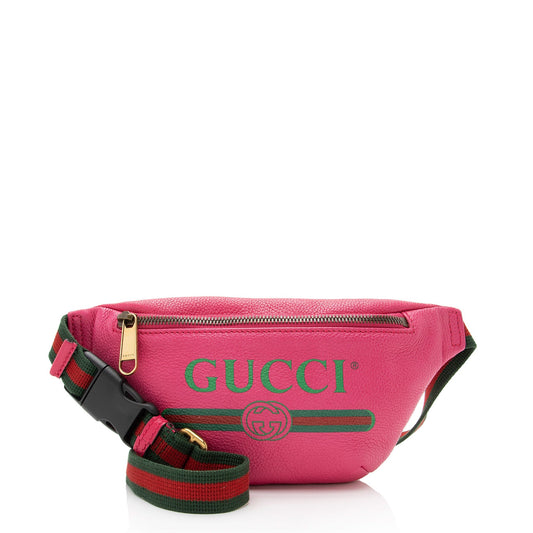 Gucci Leather Logo Belt Bag (SHF-tb0kKj)