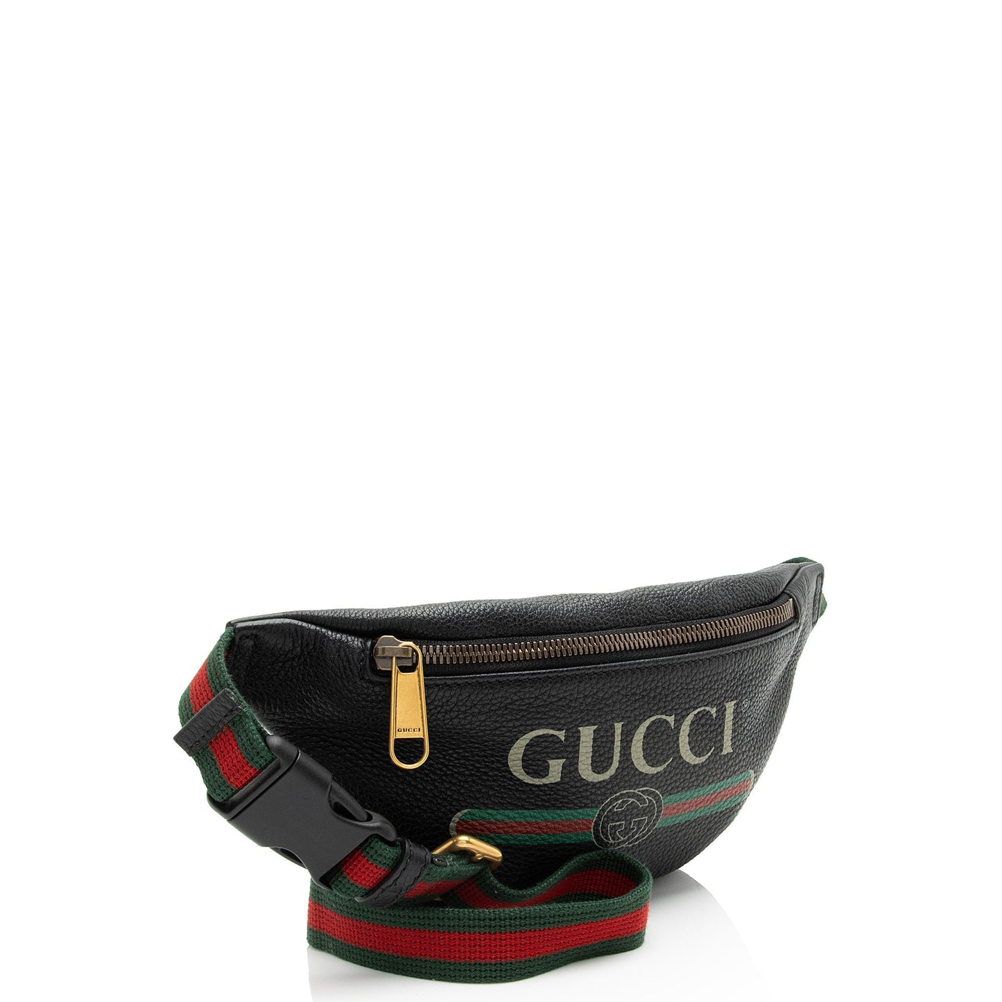 Gucci Leather Logo Belt Bag   (SHF-884OAb)