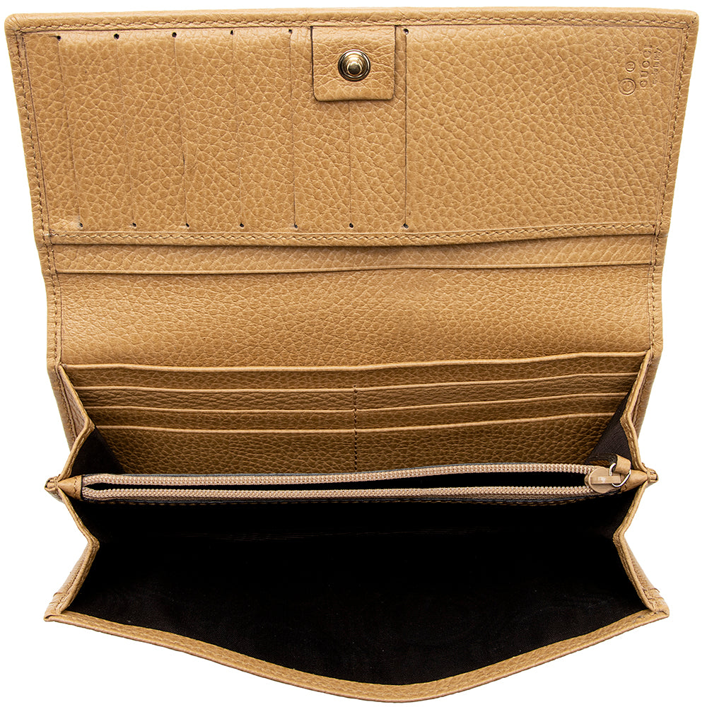 Gucci Leather Long Wallet - FINAL SALE (SHF-19459)