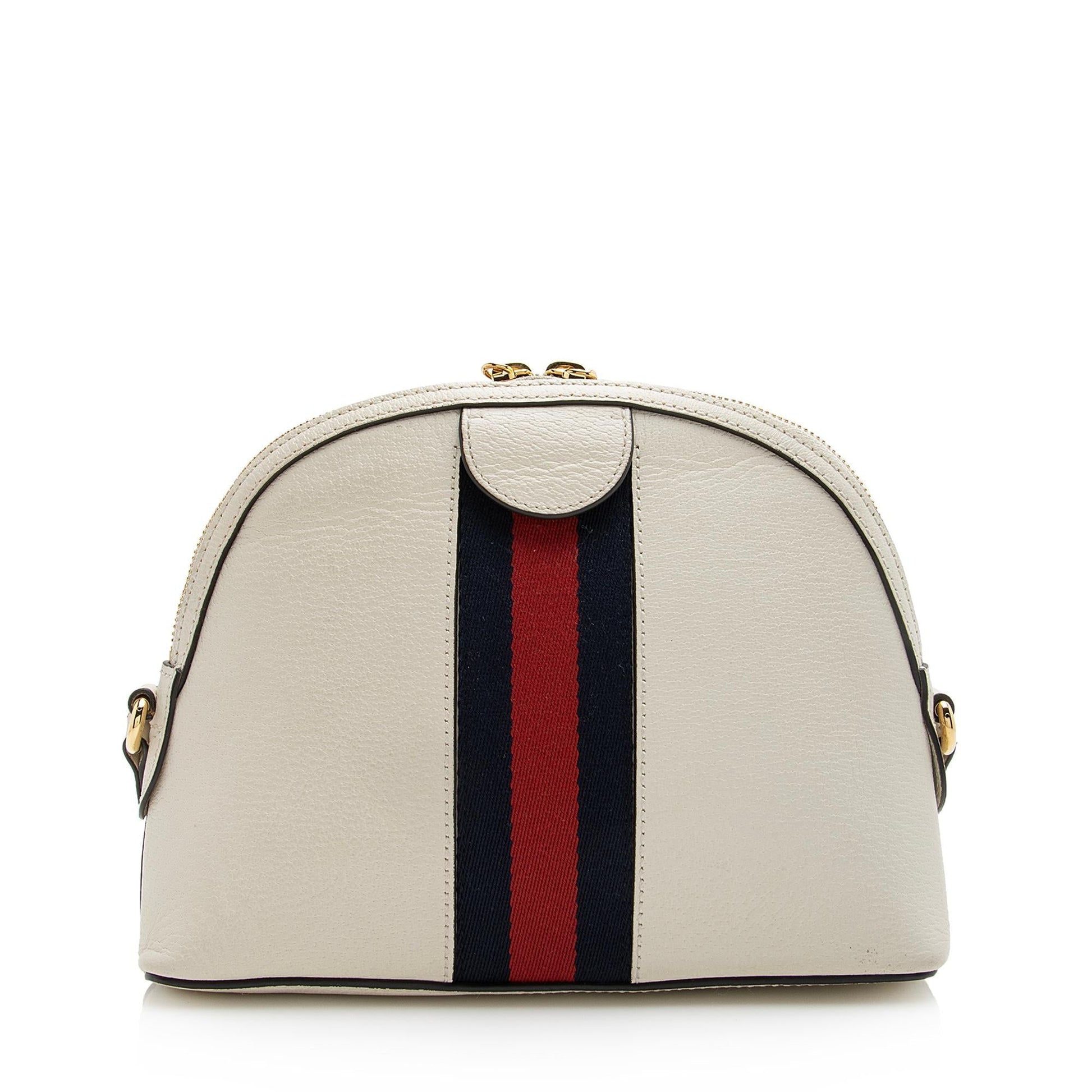 Gucci Leather Ophidia Dome Small Shoulder Bag