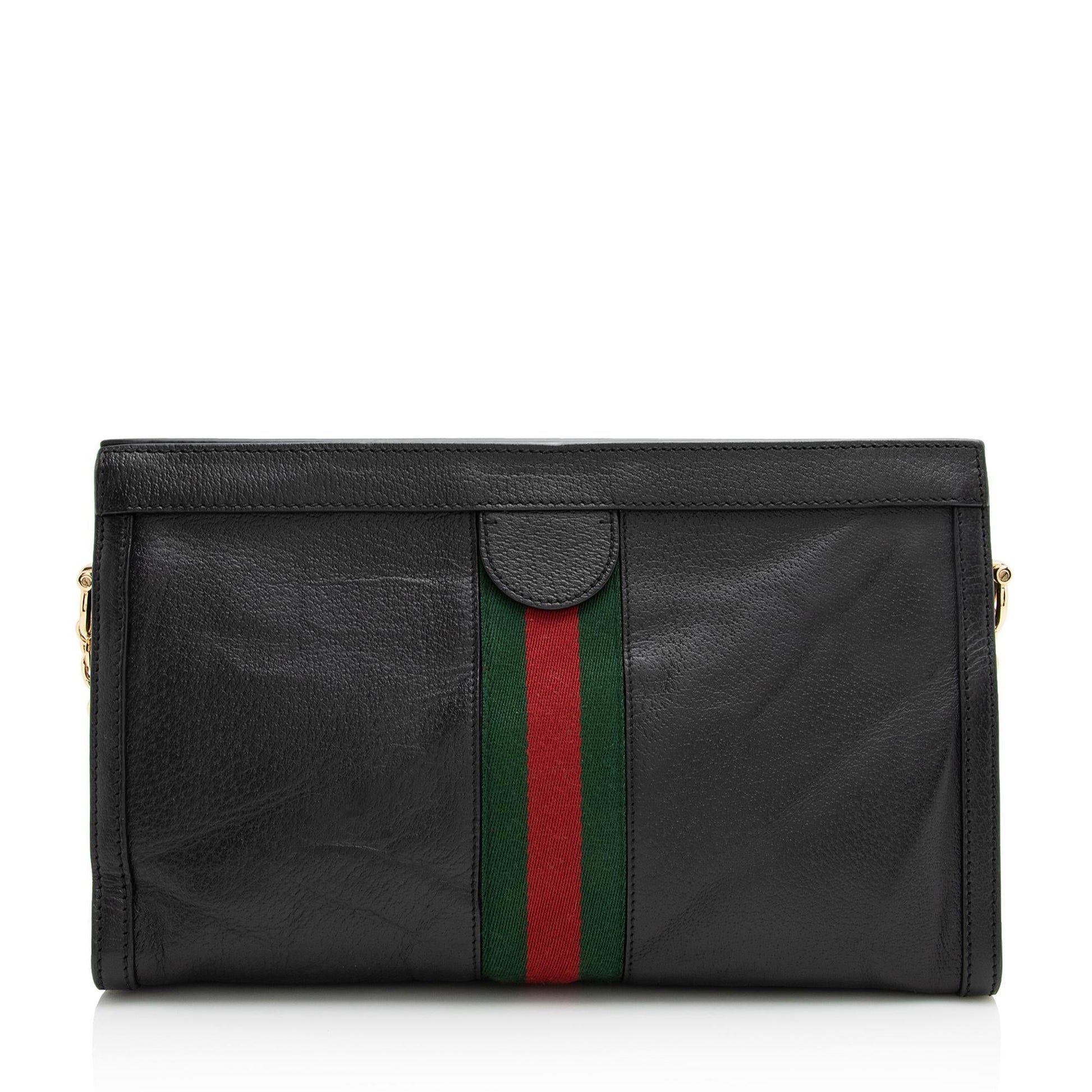 Gucci Leather Ophidia Medium Shoulder Bag (SHF-22397)