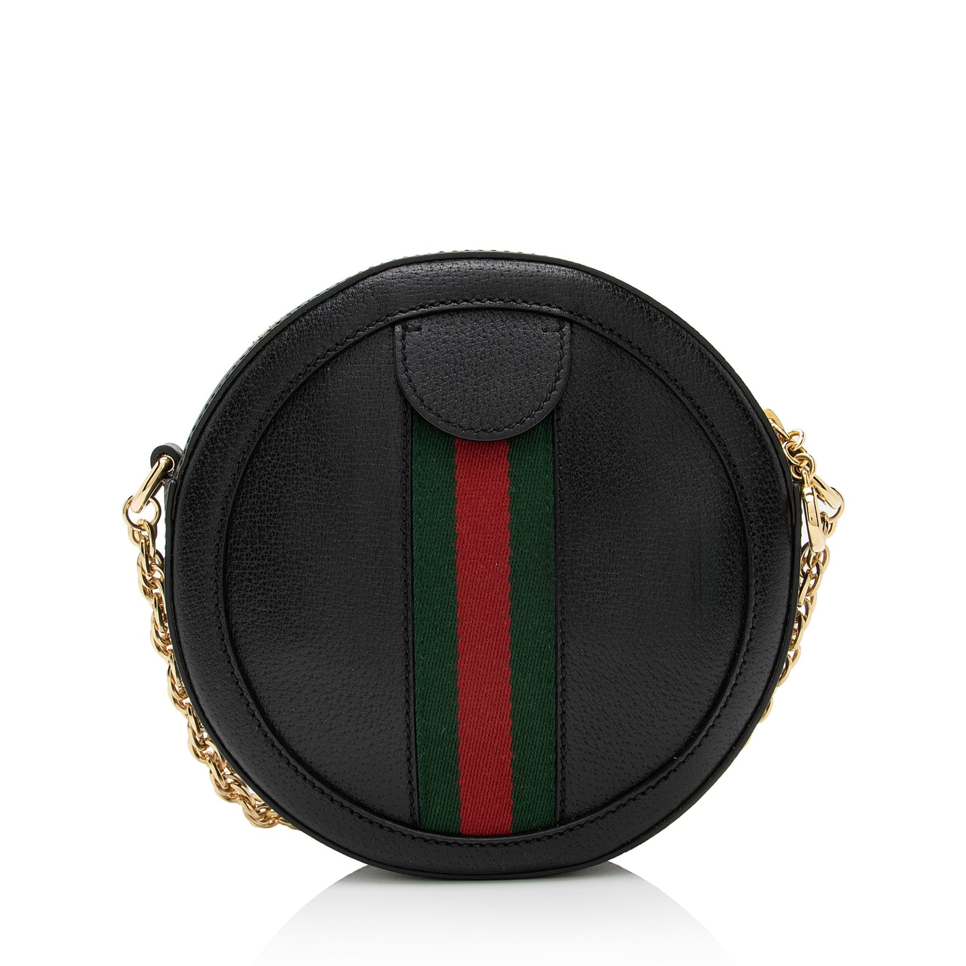 Gucci Leather Ophidia Round Mini Shoulder Bag (SHF-lSFNlA)
