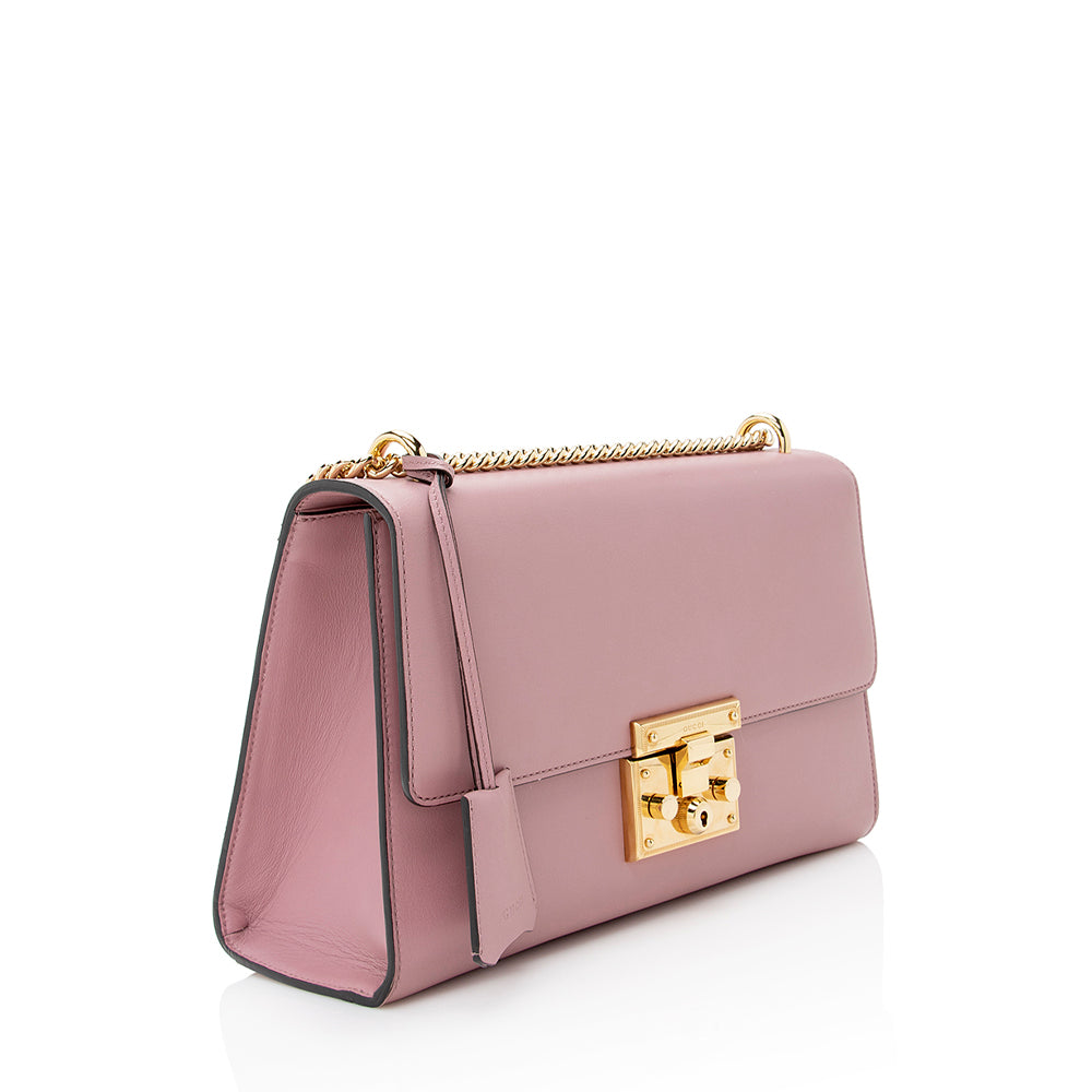 Gucci Leather Padlock Medium Shoulder Bag (SHF-21895)