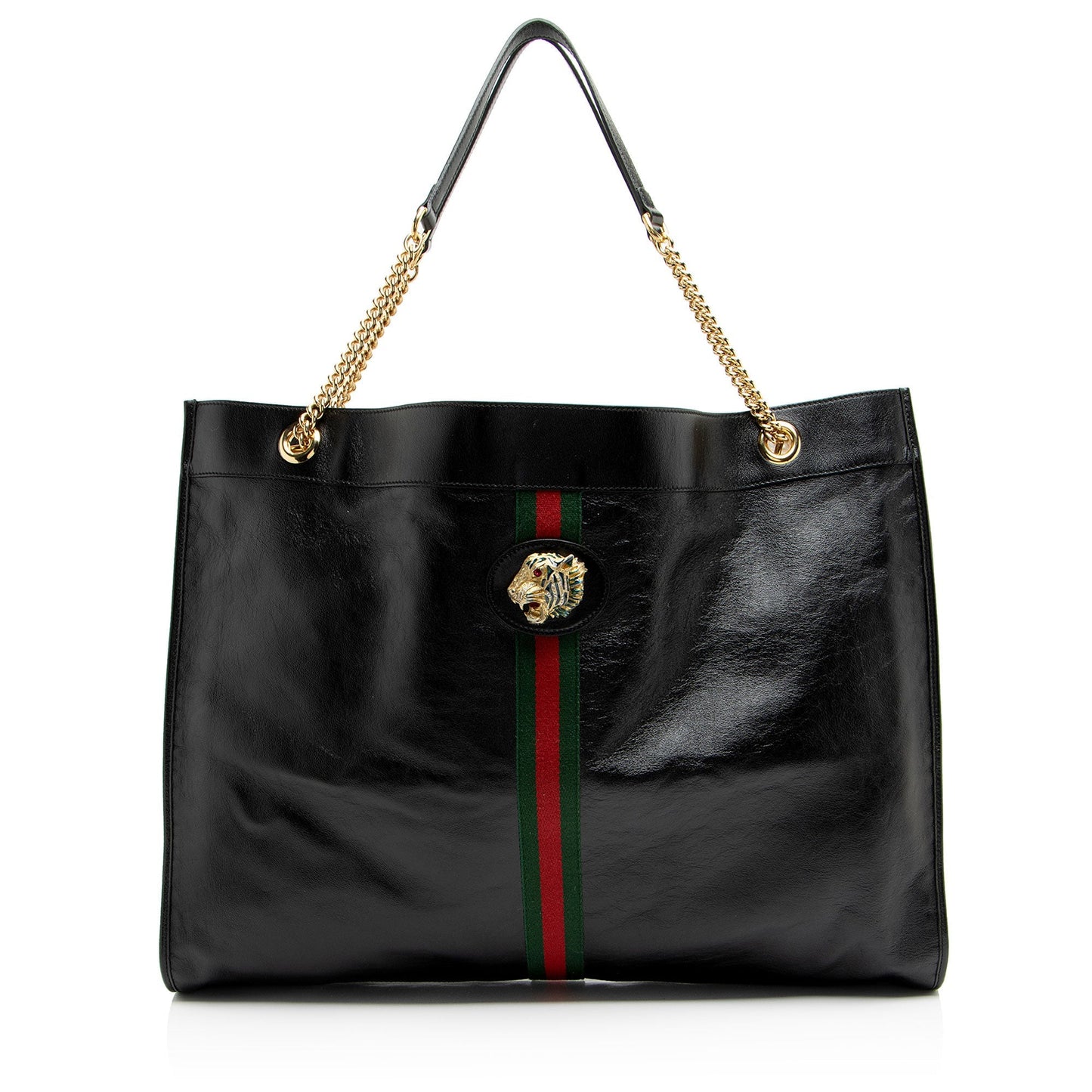 Gucci Leather Rajah Maxi Tote