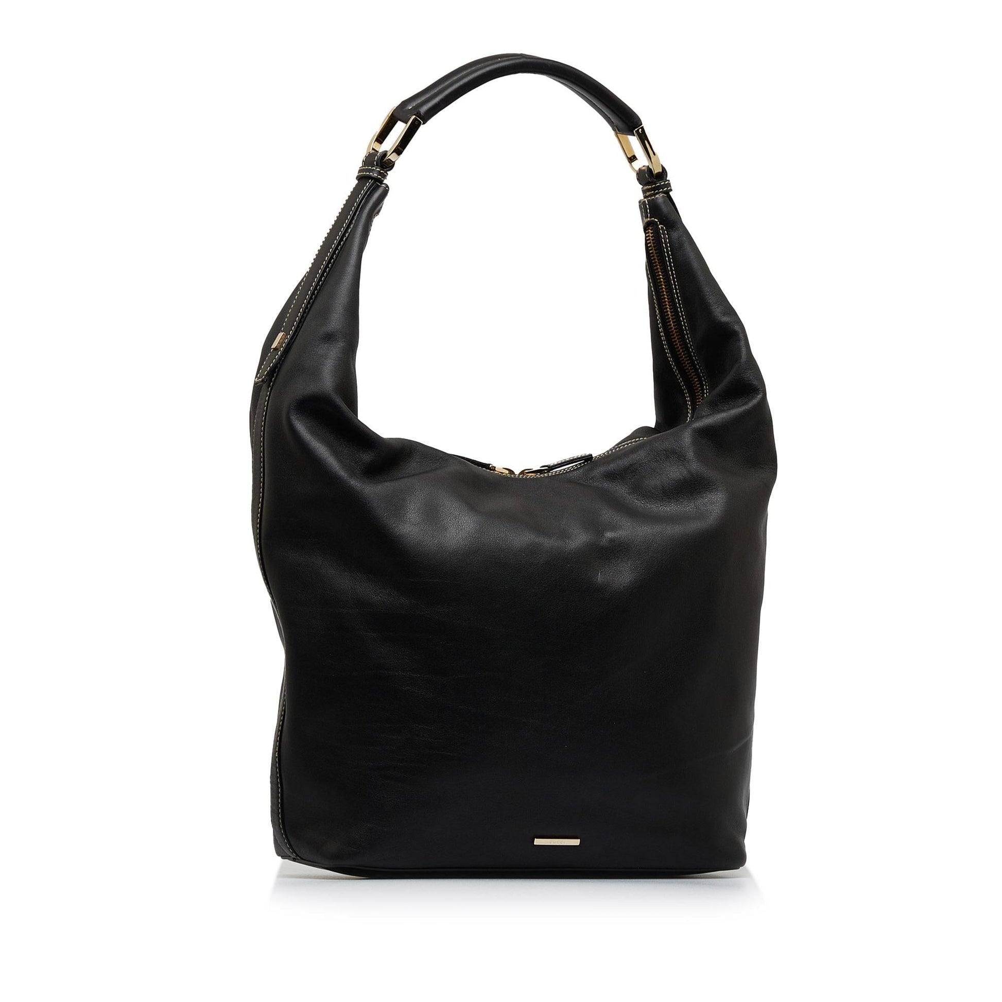 Gucci Leather Shoulder Bag (SHG-BBTMv6)