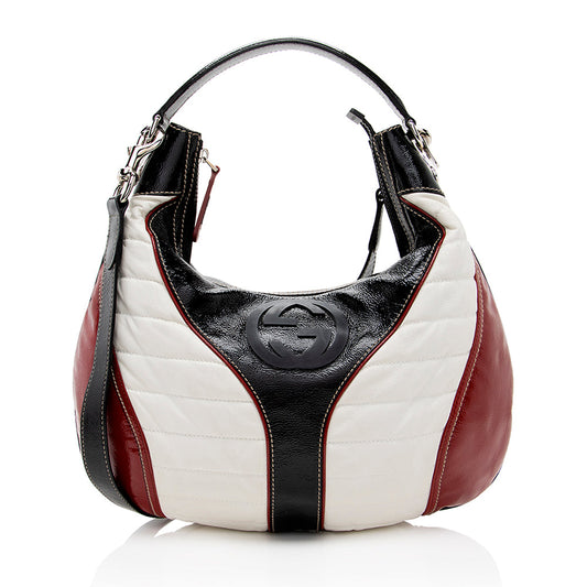Gucci Leather Shoulder Bag Style 57