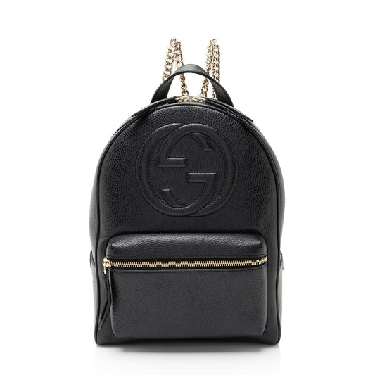 Gucci Leather Soho Chain Backpack
