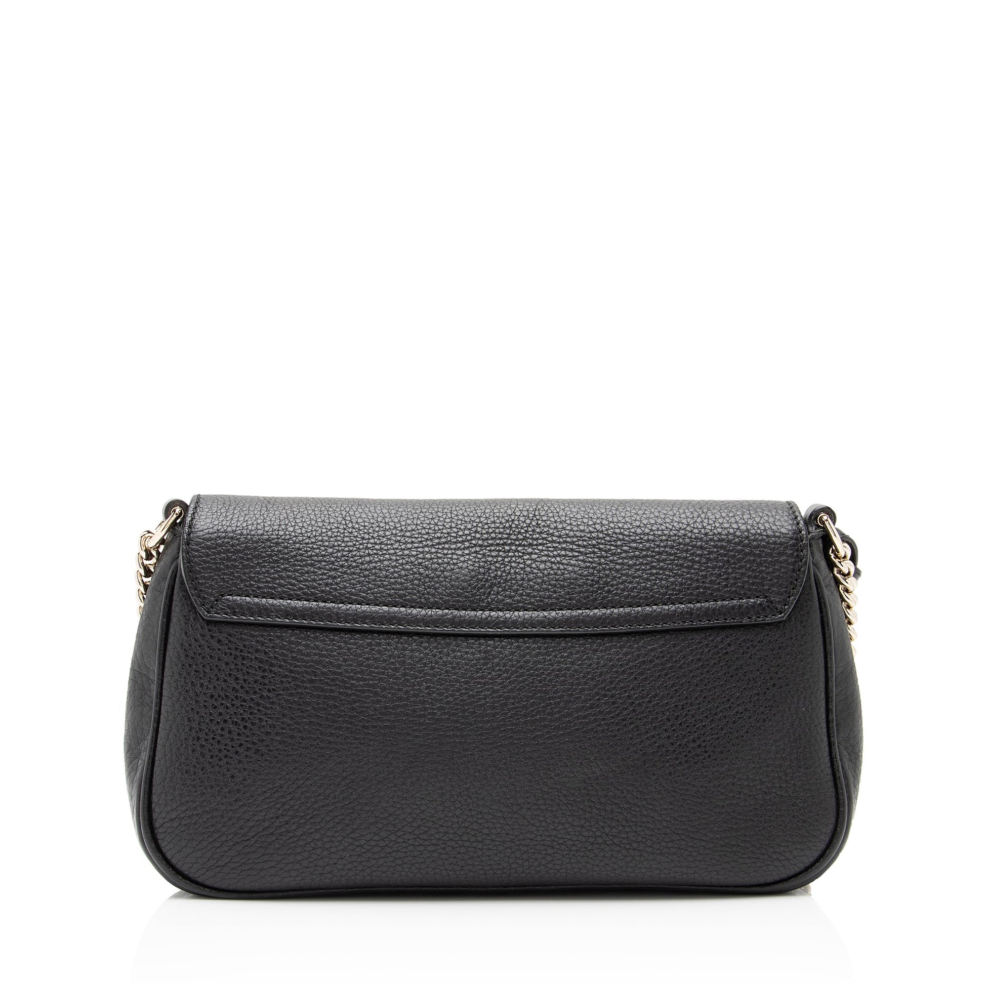 Gucci Leather Soho Flap Shoulder Bag (SHF-toSbyd)