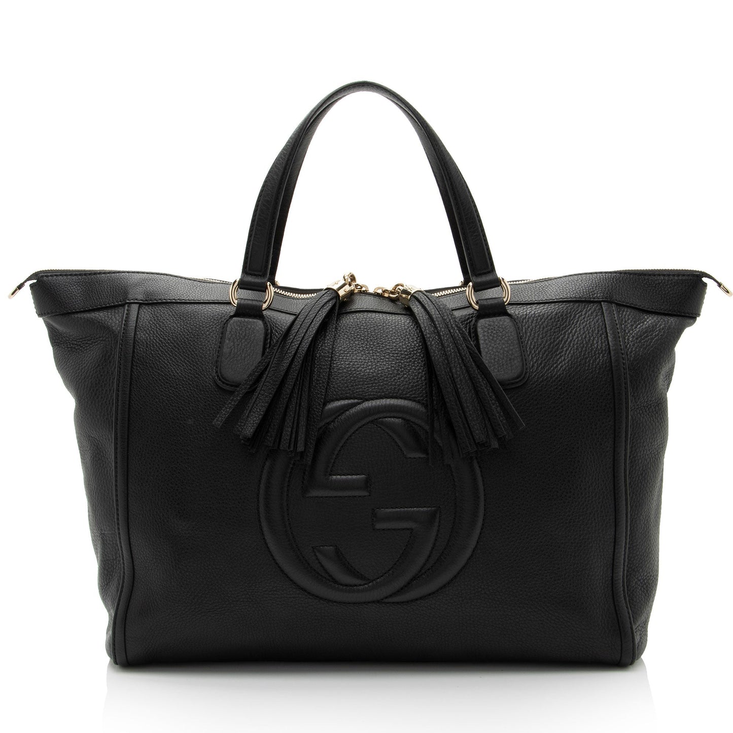 Gucci Leather Soho Large Zip Tote (SHF-3j2gH9)