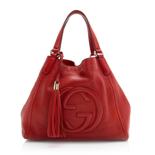 Gucci Leather Soho Medium Tote (SHF-20544)