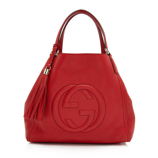 Gucci Leather Soho Medium Tote (SHF-L8cdCw)