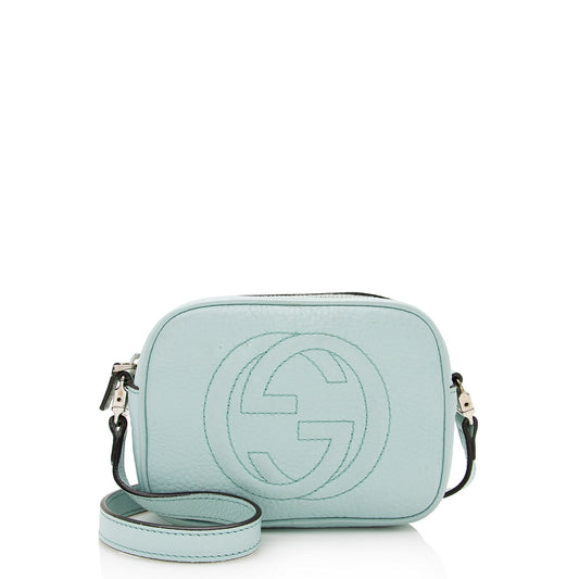Gucci Leather Soho Mini Messenger Bag (SHF-21983)