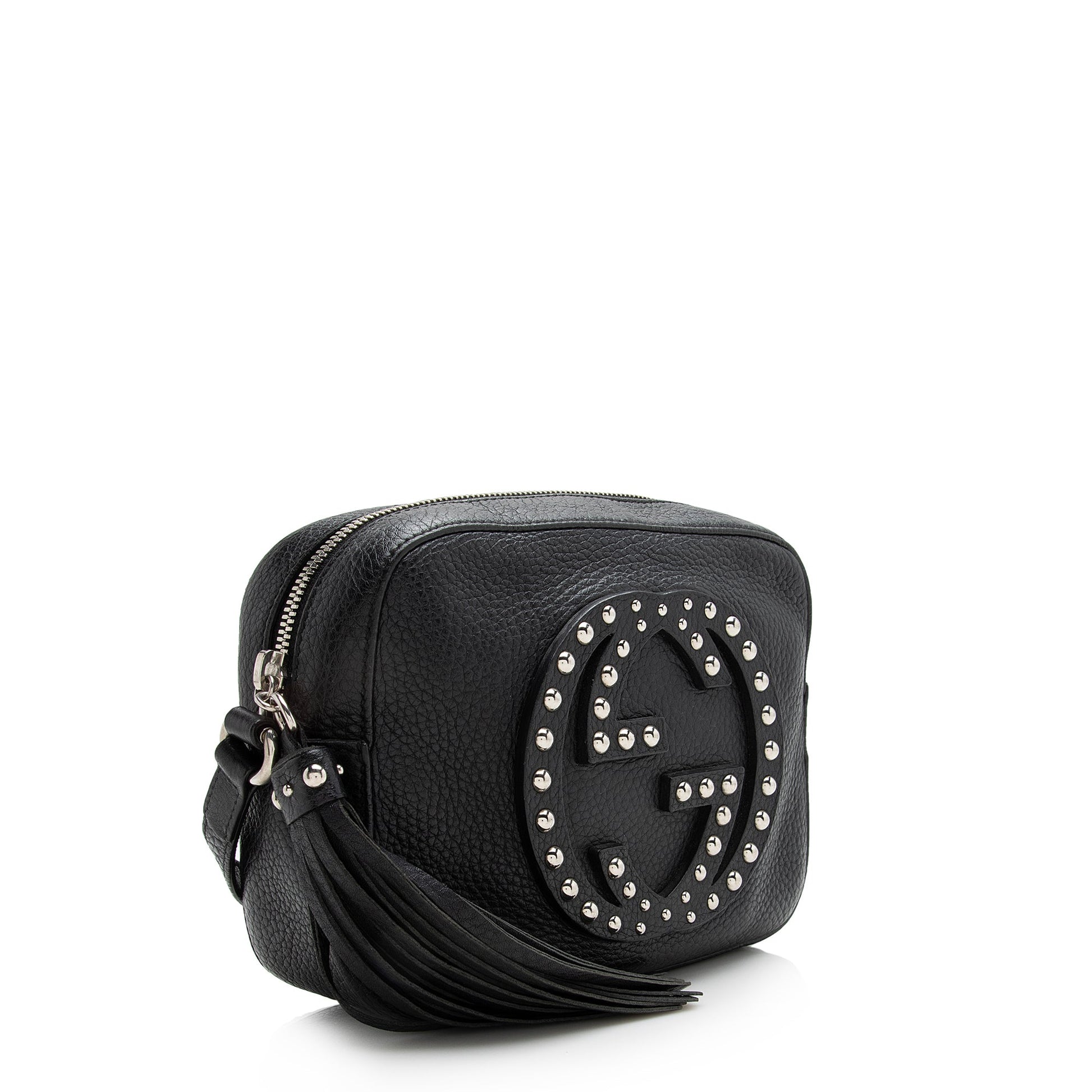 Gucci Leather Soho Studded Disco Bag (SHF-22623)