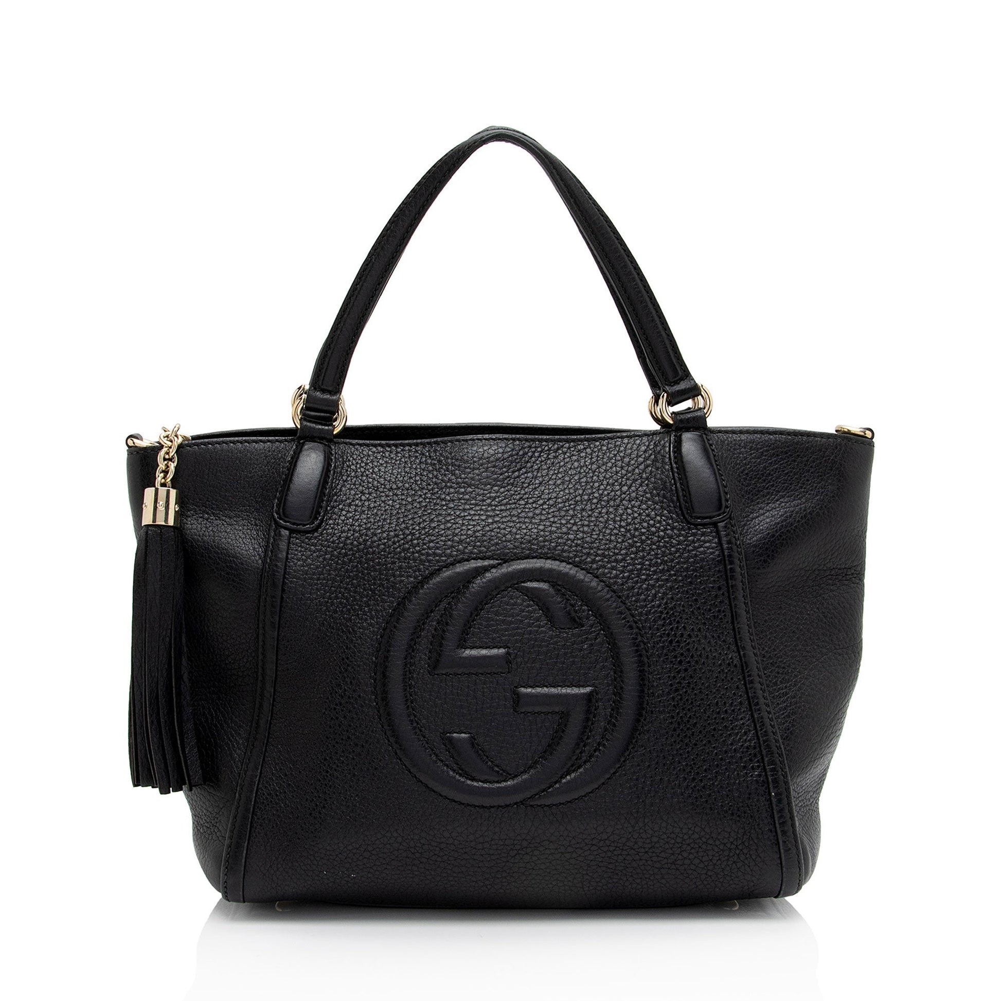 Gucci Leather Canvas Tote