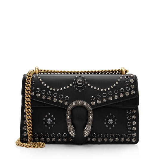 Gucci Leather Studded Dionysus Small Shoulder Bag (SHF-4mjFWd)