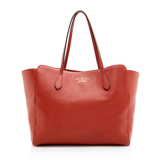 Gucci Leather Swing Medium Tote (SHF-19491)