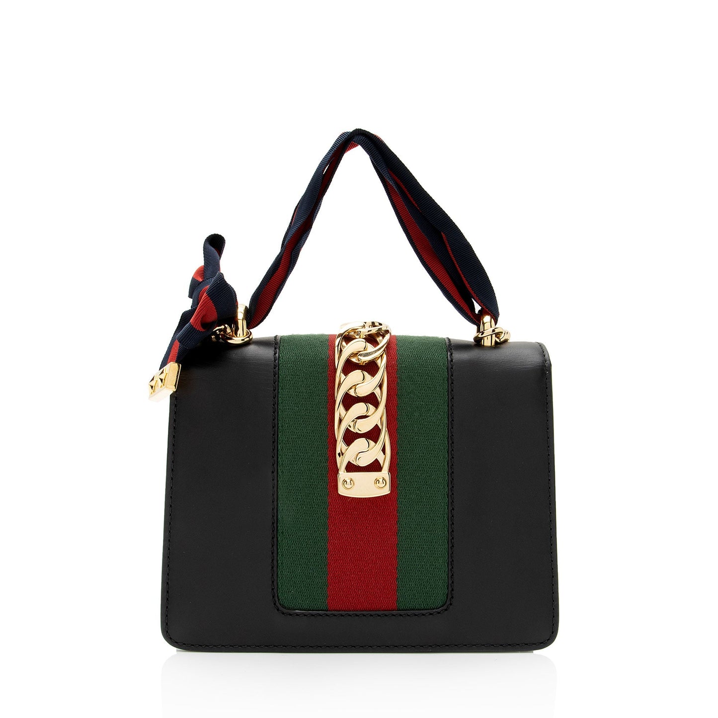 Gucci Leather Sylvie Mini Chain Bag (SHF-2s1qNf)