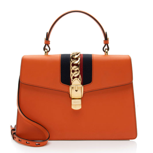Gucci Nylon Leather Top Handle Shoulder Bag