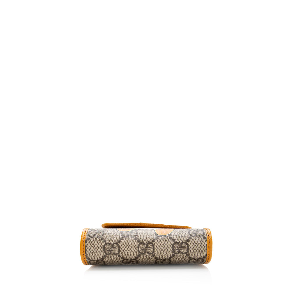 Gucci Leather Canvas Shoulder Bag Style 46