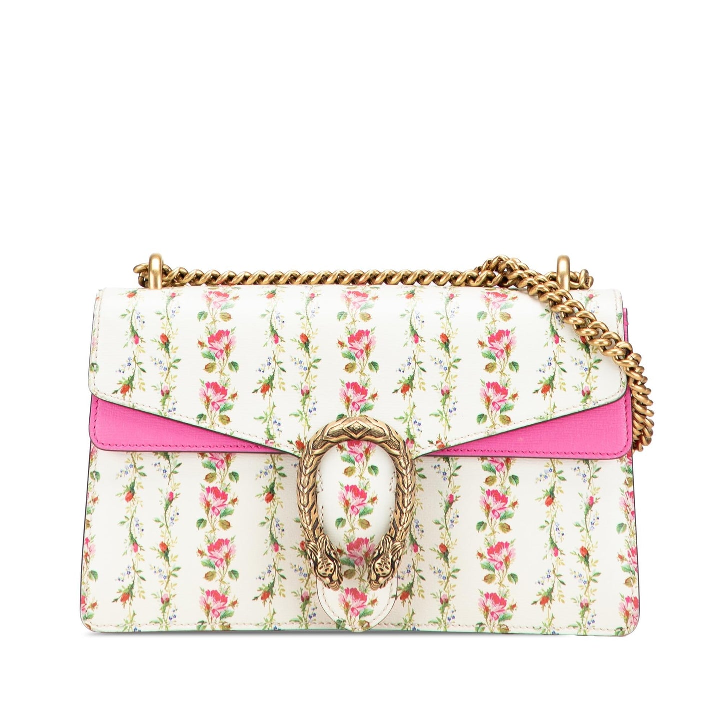 Gucci Limited Edition Small Calfskin Floral Print Dionysus Shoulder Bag