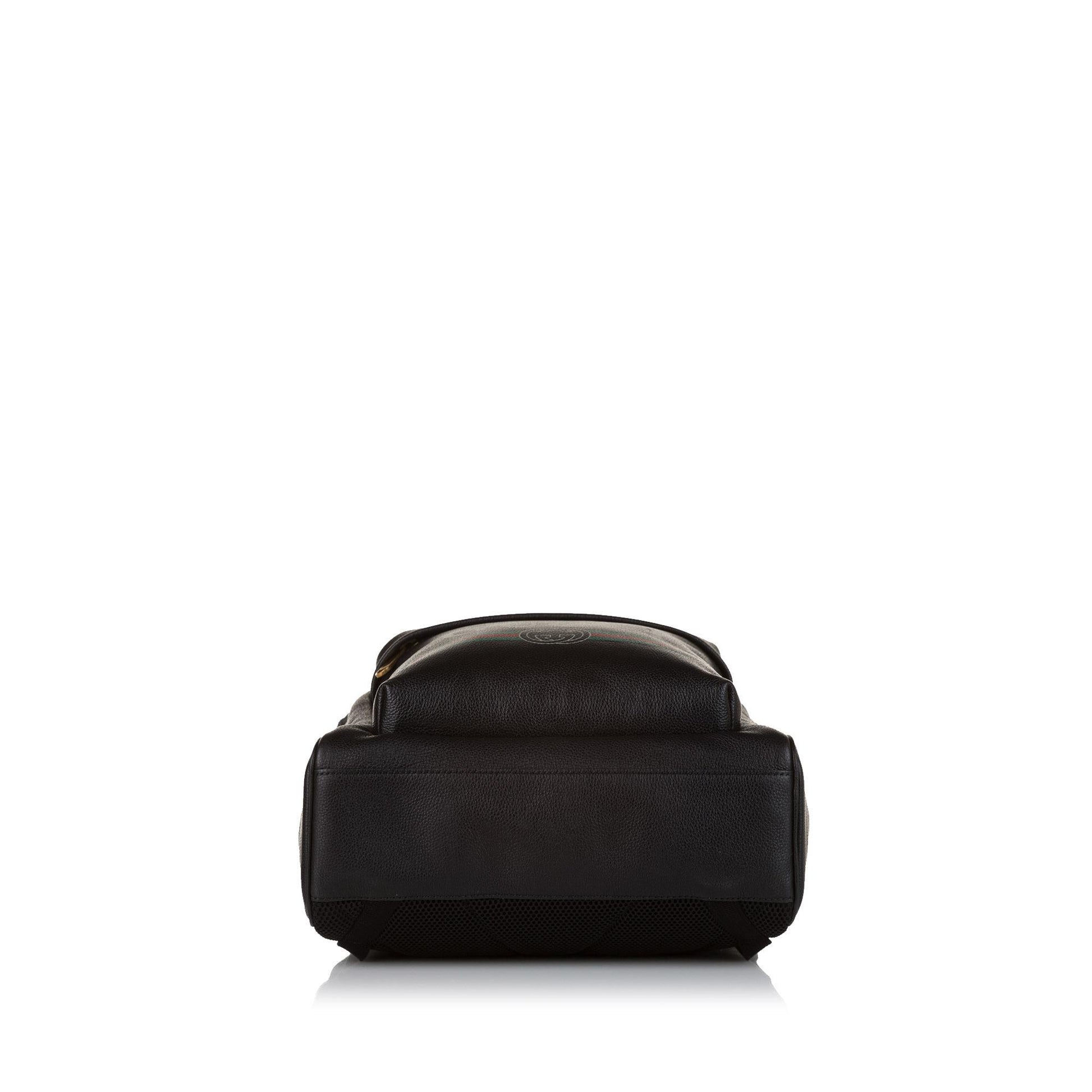 Gucci Logo Leather Leather Backpack (SHG-34609)