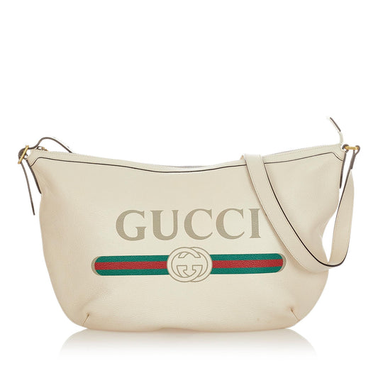 Gucci Logo Leather Shoulder Bag (SHG-31846)