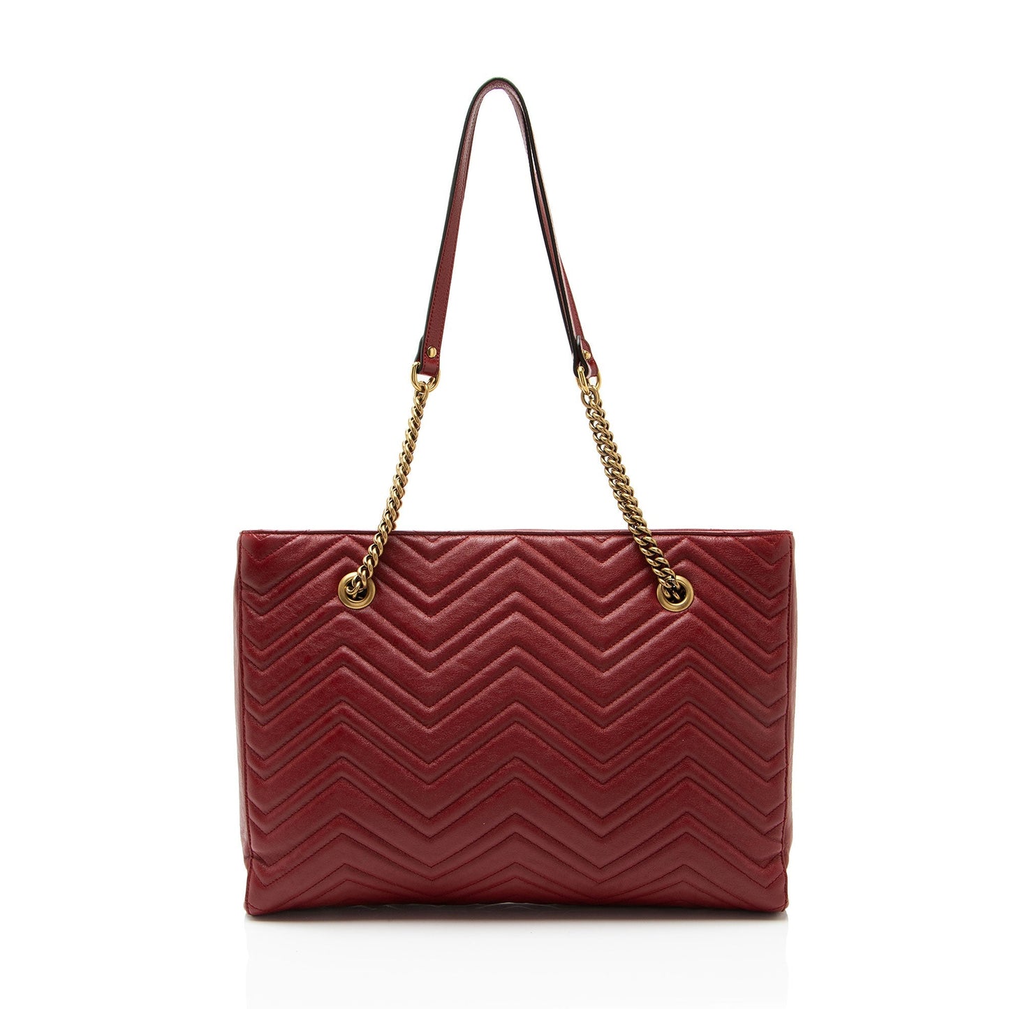 Gucci Matelasse Calfskin GG Marmont Medium Chain Tote