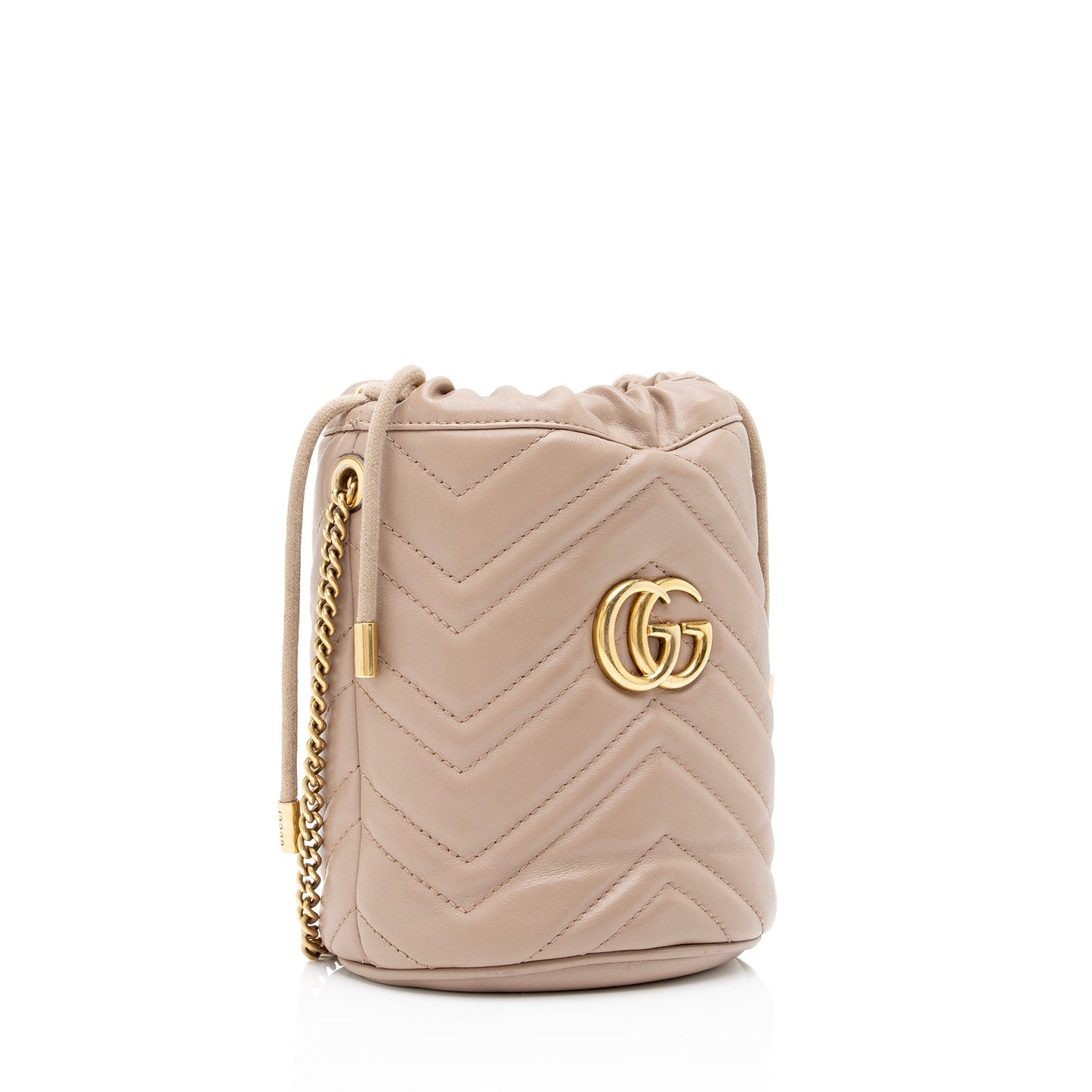 Gucci Matelasse Leather GG Marmont 2.0 Mini Bucket Bag (SHF-lPtWr7)
