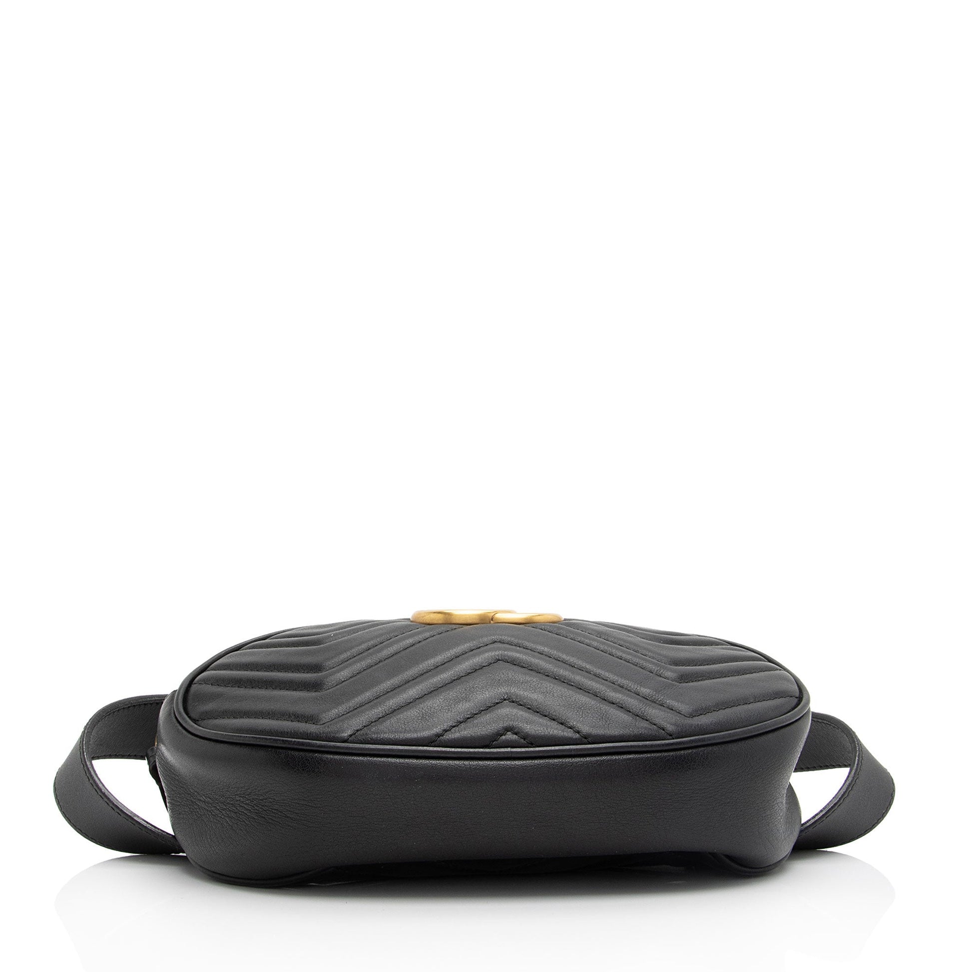 Gucci Matelasse Leather GG Marmont Belt Bag - Size 34 / 85 (SHF-sypfnp)