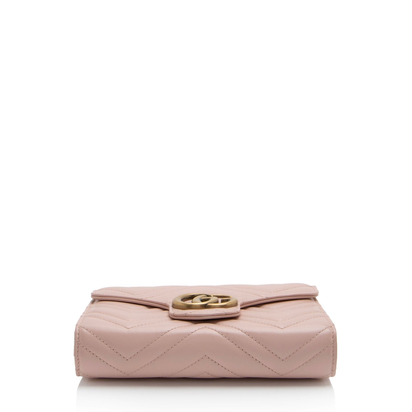 Gucci Matelasse Leather GG Marmont Wallet on Chain