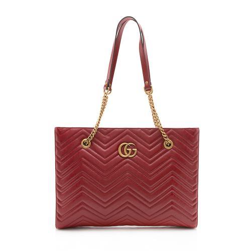 Gucci GG Marmont Leather Chain Tote Style 3