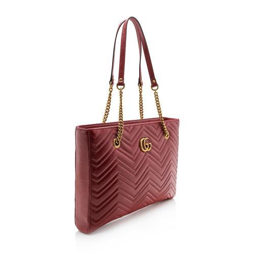 Gucci GG Marmont Leather Chain Tote Style 3