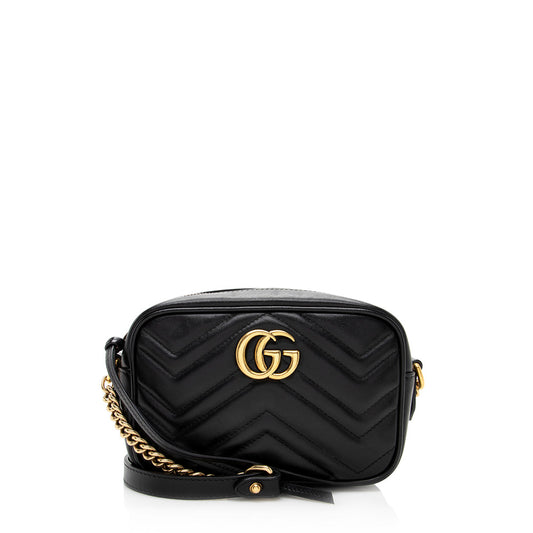 Gucci Matelasse Leather GG Marmont Mini Bag (SHF-19244)