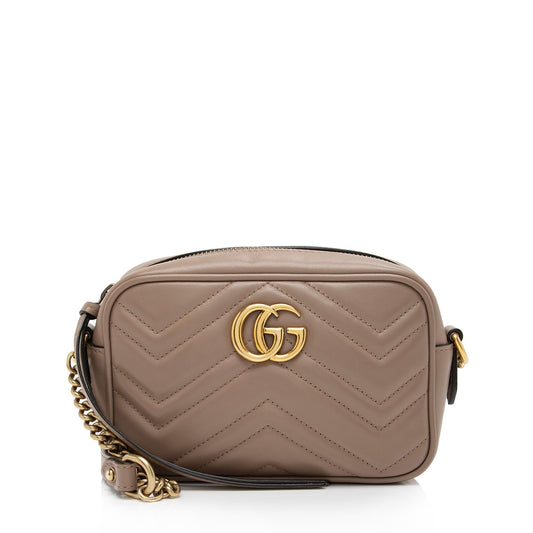 Gucci Matelasse Leather GG Marmont Mini Bag (SHF-W8HmMA)