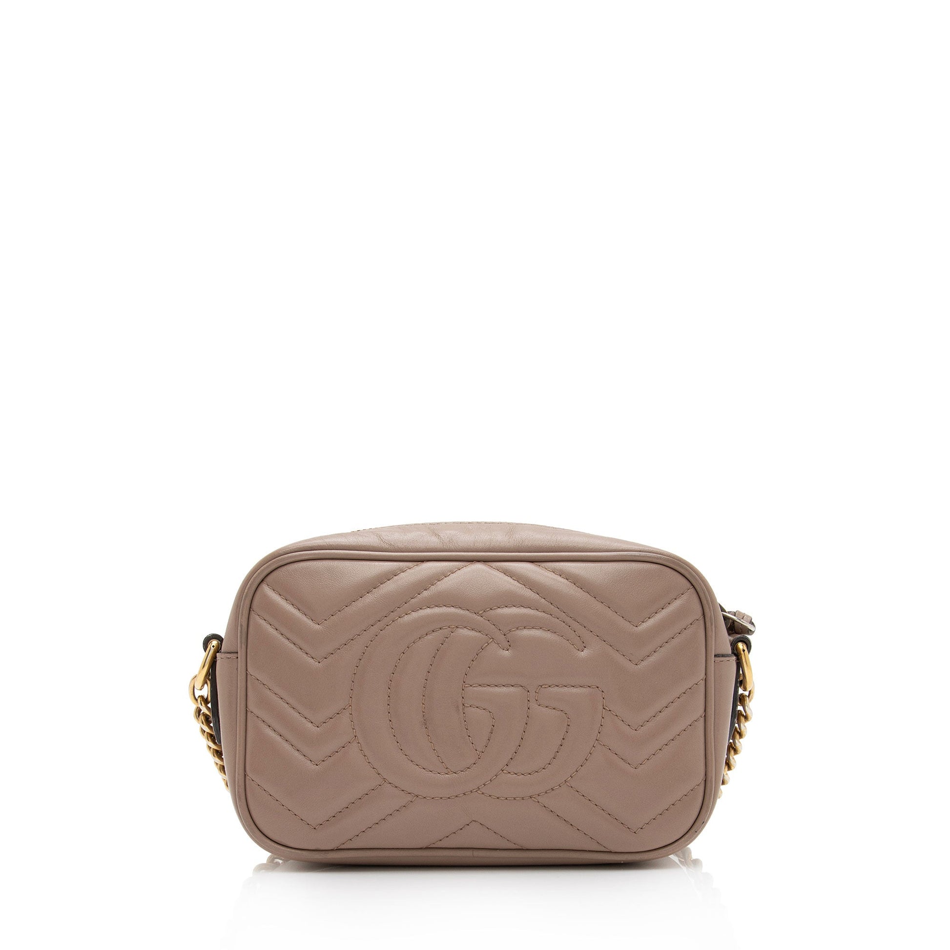 Gucci Matelasse Leather GG Marmont Mini Bag (SHF-mxqNer)