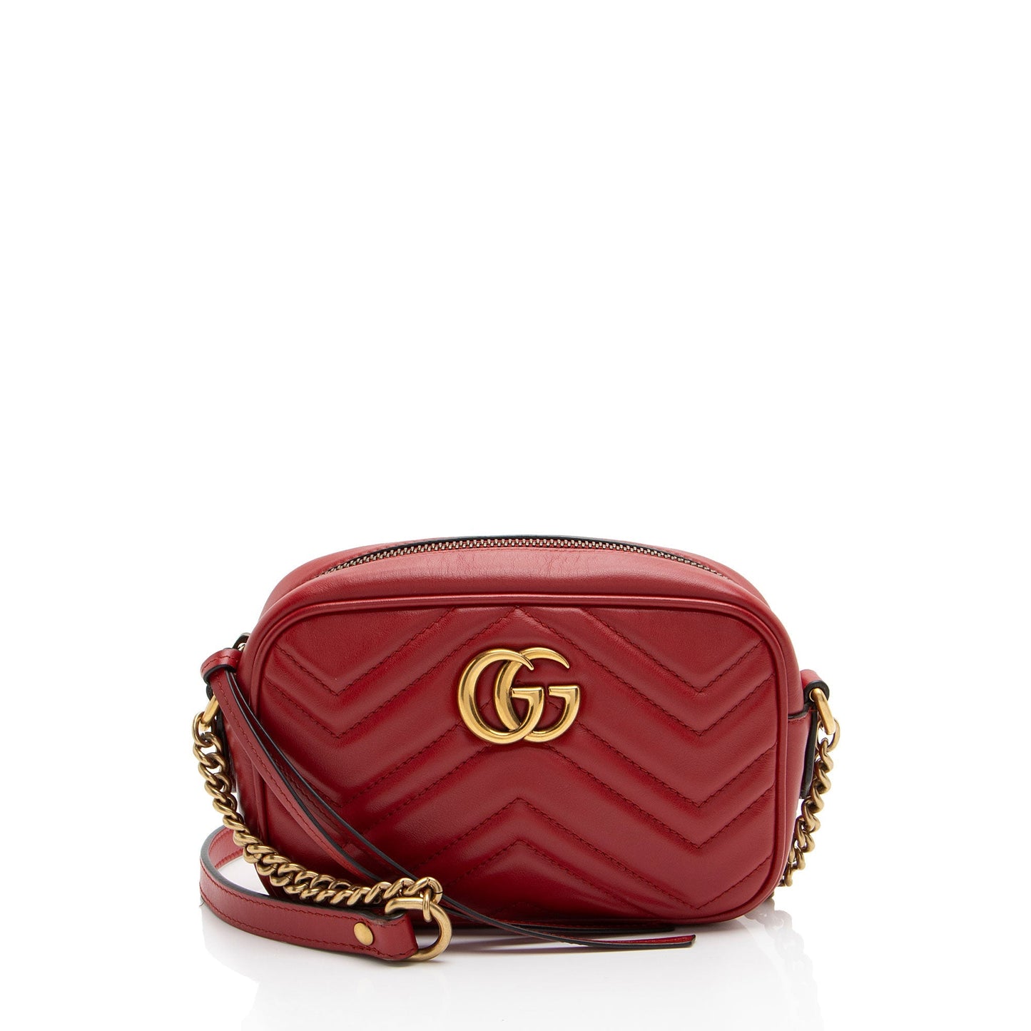 Gucci Matelasse Leather GG Marmont Mini Camera Bag