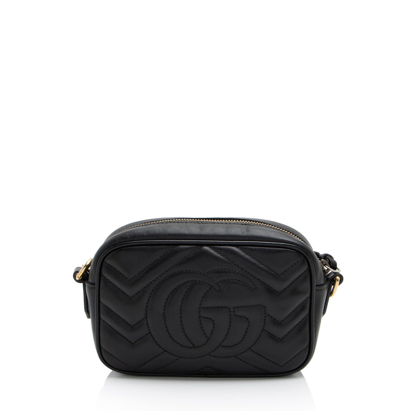 Gucci Matelasse Leather GG Marmont Mini Bag (SHF-MMurmE)