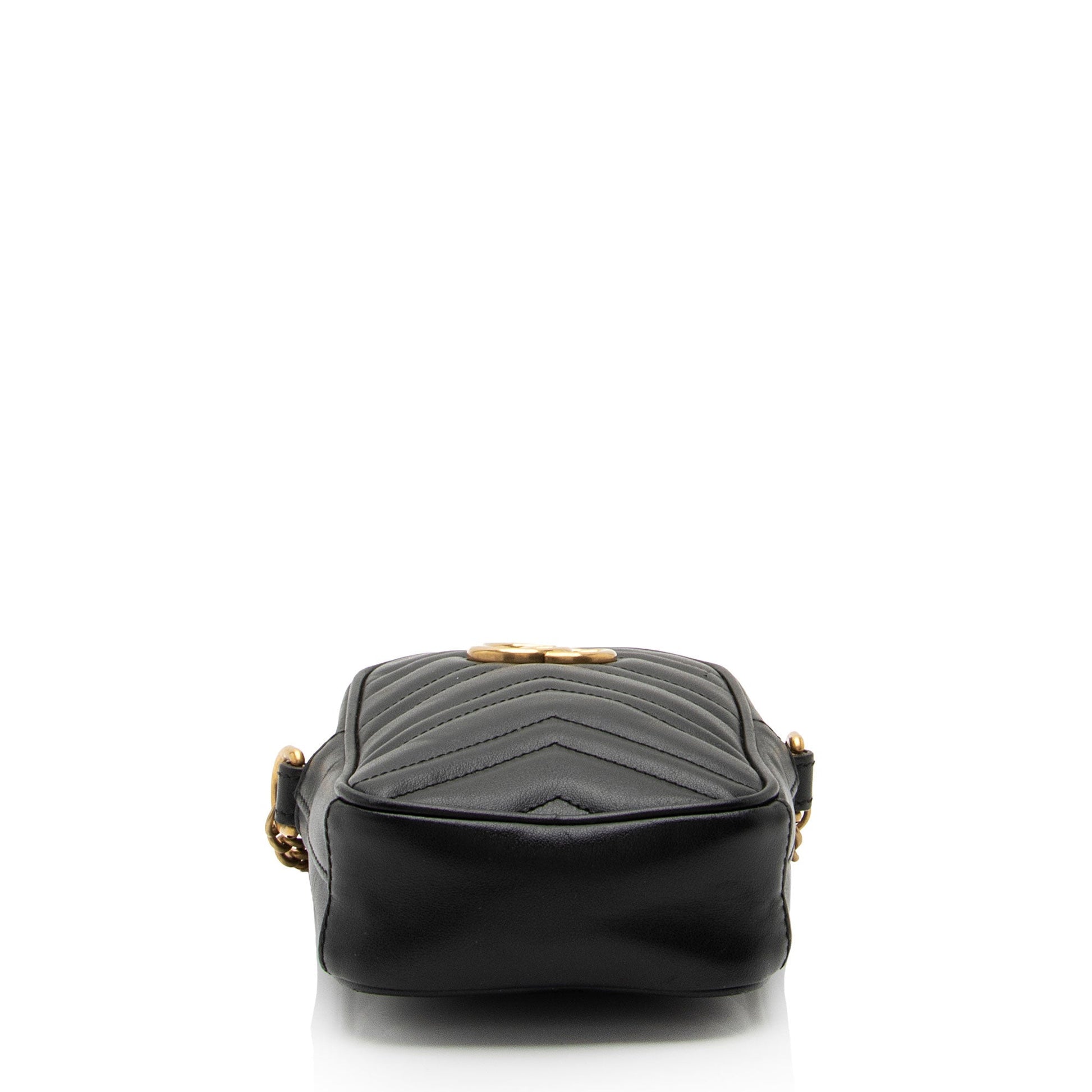 Gucci Matelasse Leather GG Marmont Mini Crossbody Bag (SHF-aWCKyT)