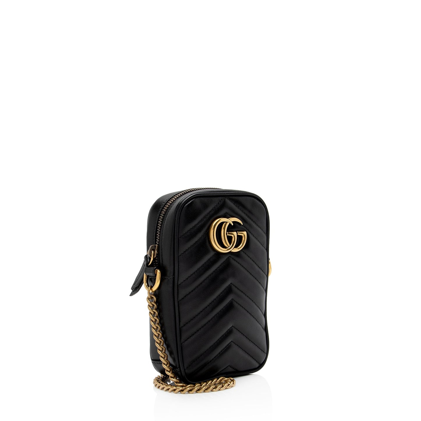 Gucci Matelasse Leather GG Marmont Mini Crossbody Bag (SHF-2UTE9c)