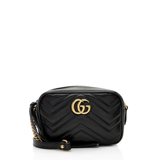 Gucci Matelasse Leather GG Marmont Mini Bag (SHF-20202)