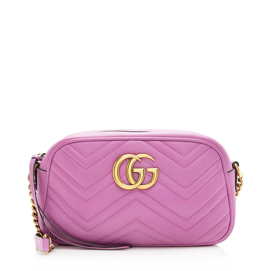 Gucci Matelasse Leather GG Marmont Small Shoulder Bag (SHF-20023)