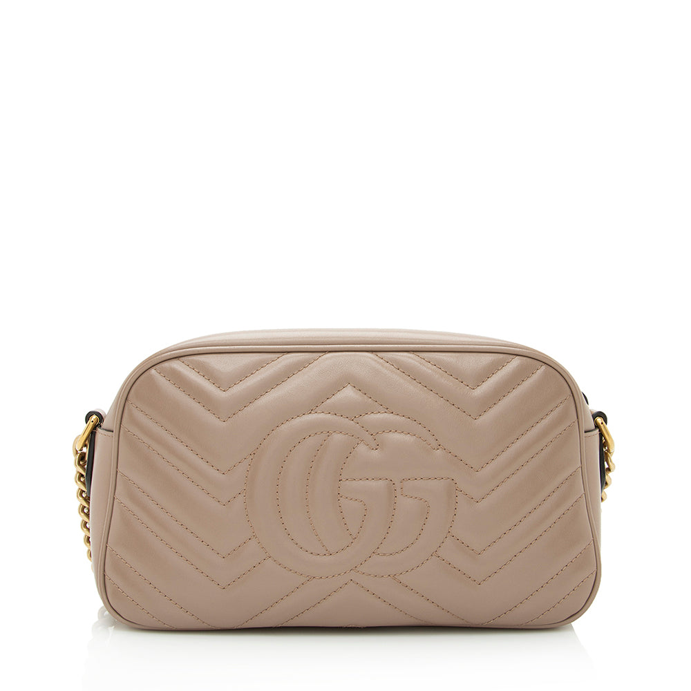 Gucci Matelasse Leather GG Marmont Small Shoulder Bag (SHF-21727)