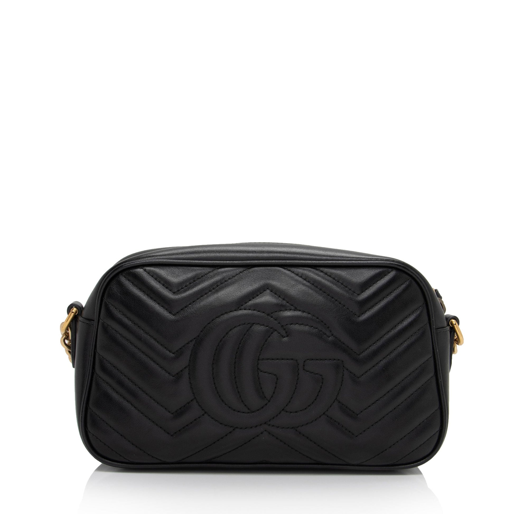 Gucci Matelasse Leather GG Marmont Small Shoulder Bag (SHF-cvEak8)