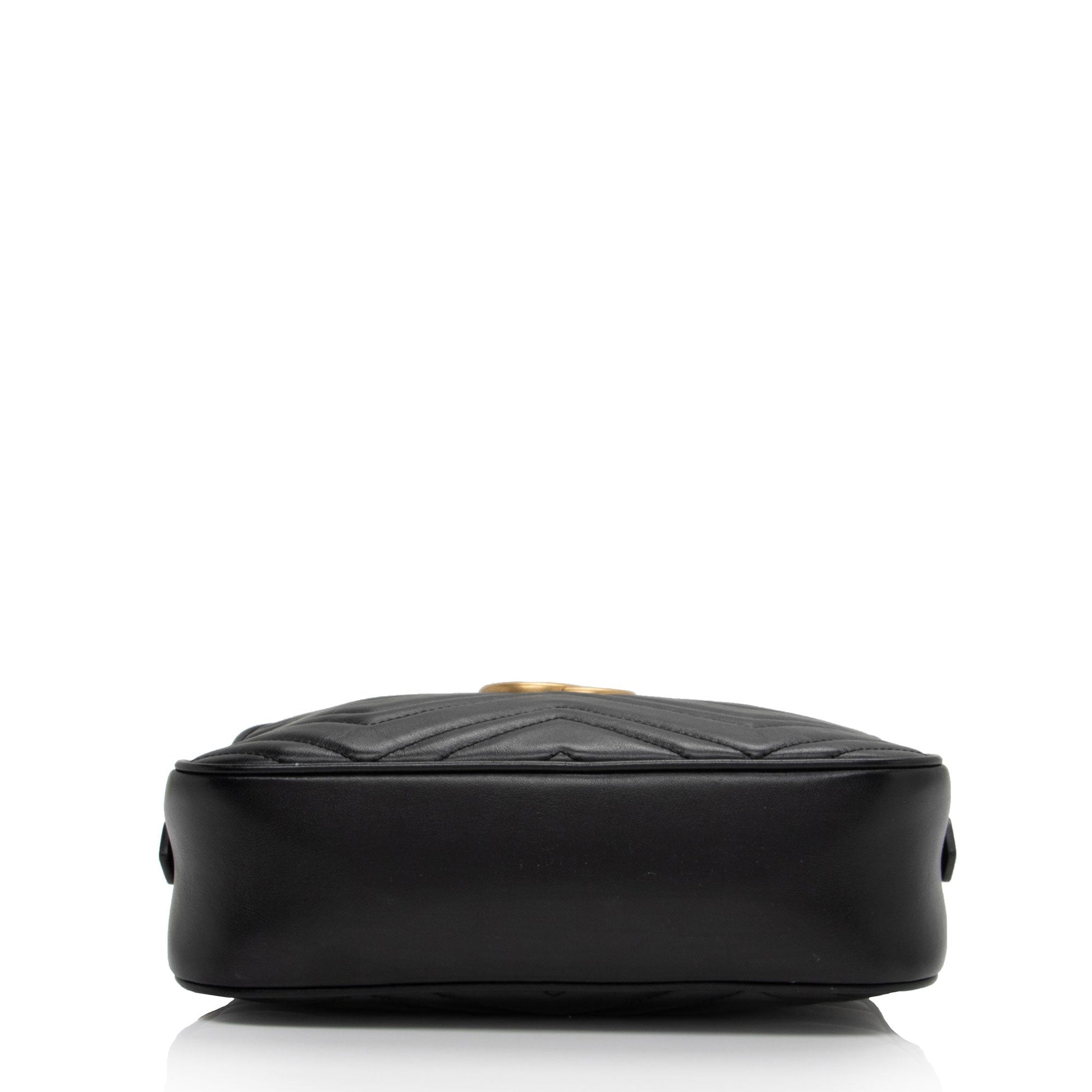 Gucci Matelasse Leather GG Marmont Small Shoulder Bag (SHF-cvEak8)