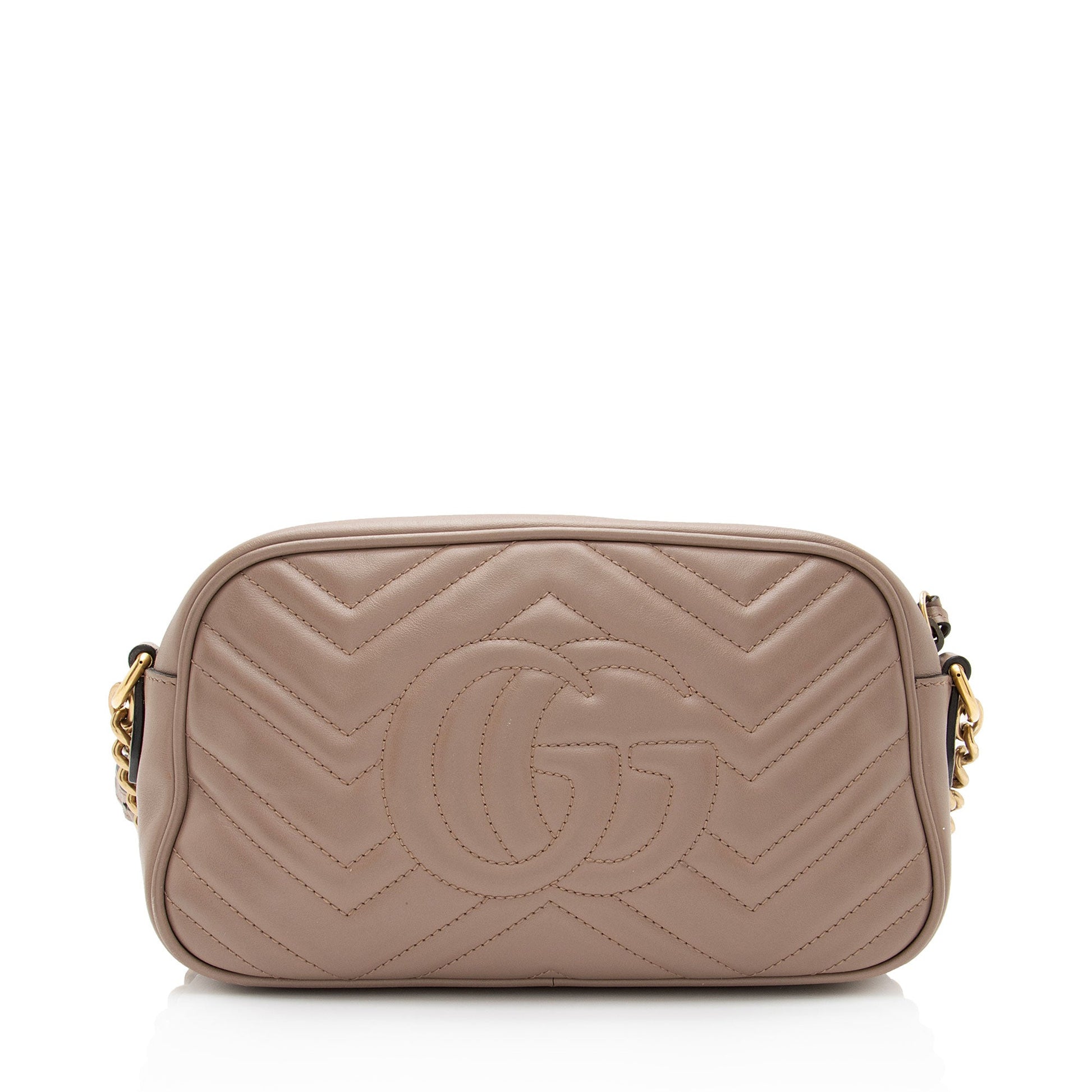 Gucci Matelasse Leather GG Marmont Small Shoulder Bag (SHF-LVfFFC)