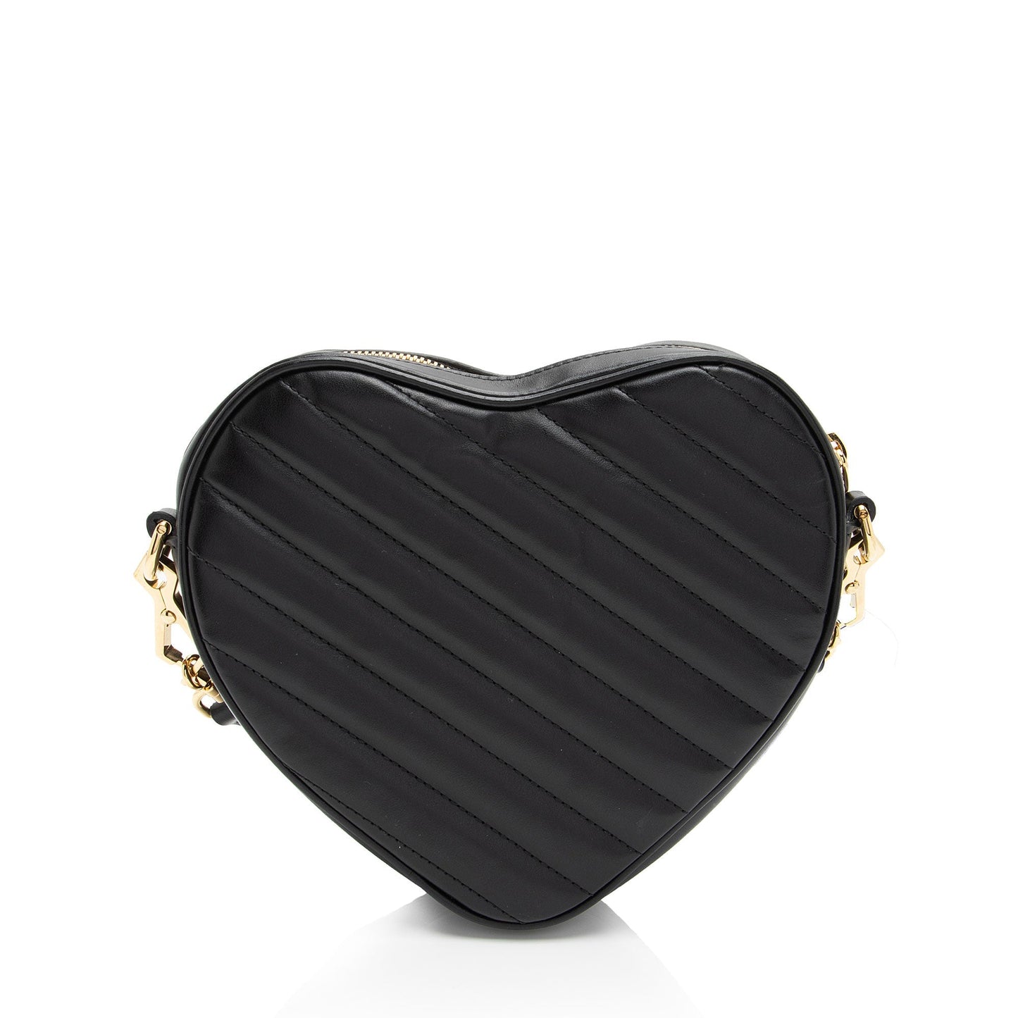 Gucci Matelasse Leather Interlocking G Heart Mini Shoulder Bag (SHF-j5rydx)