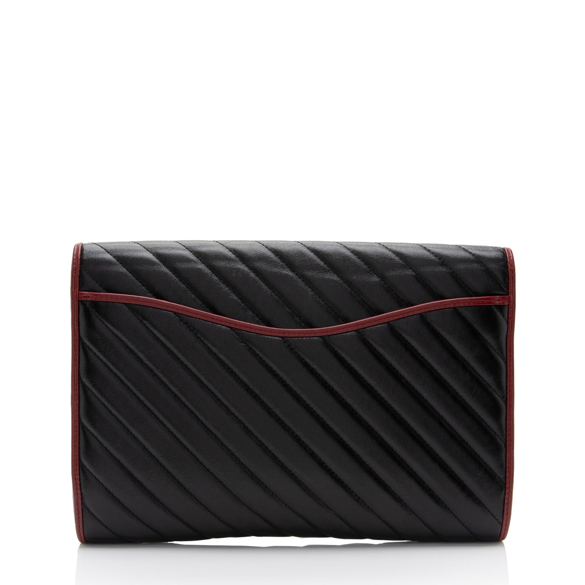 Gucci Matelasse Leather Torchon GG Marmont Clutch (SHF-CeLx8H)