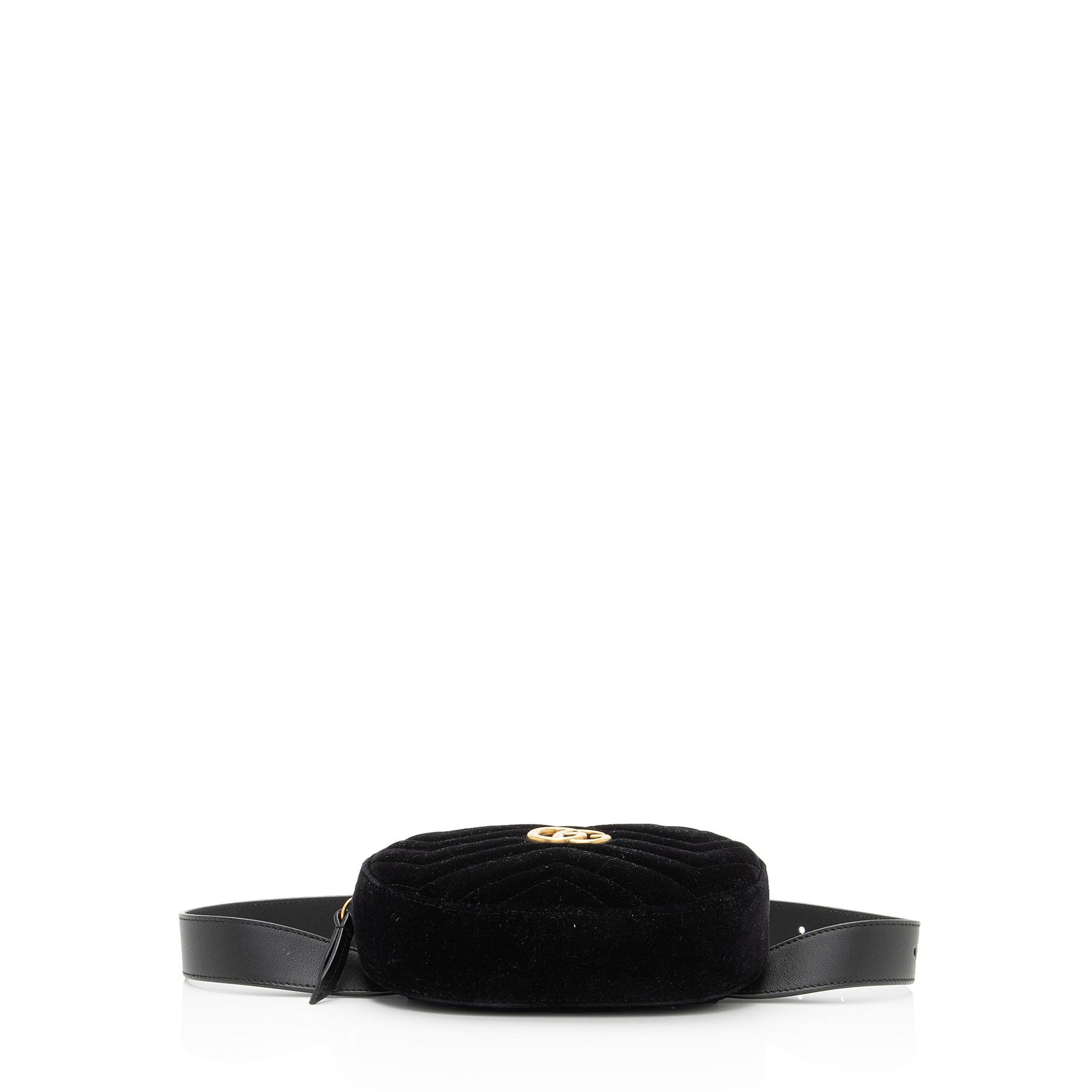 Gucci Matelasse Velvet GG Marmont Belt Bag - Size 30 / 75 (SHF-Wj8bXc)