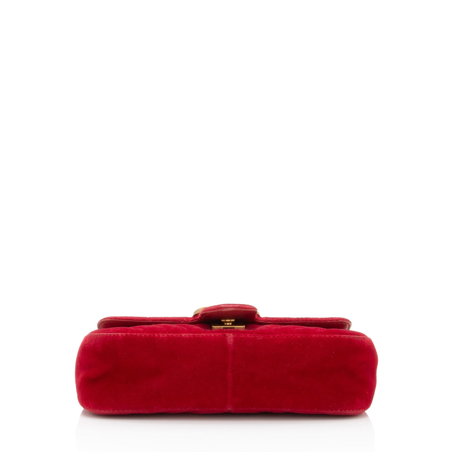 Gucci Matelasse Velvet GG Marmont Mini Flap Bag (SHF-RvBmGH)